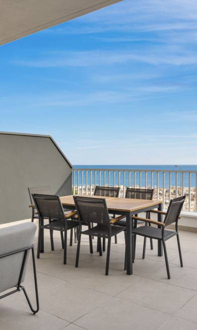 Panoramic terrace with pool in Benalmádena by Costarentals - Ref 43