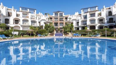 Los Arqueros sunny balcony with pool by Costarentals - Ref M52