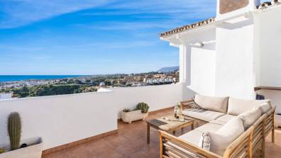 Panoramic terrace with pool by Costarentals - Ref 129